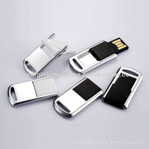 Swivel Style Mini USB Flash Drive with 10-year Data Retention, Supports Plug-and-playNew